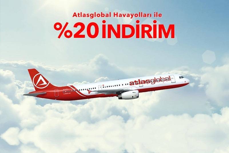 Atlasglobal konforu ile tüm iç hat uçuşlar %20 indirimli