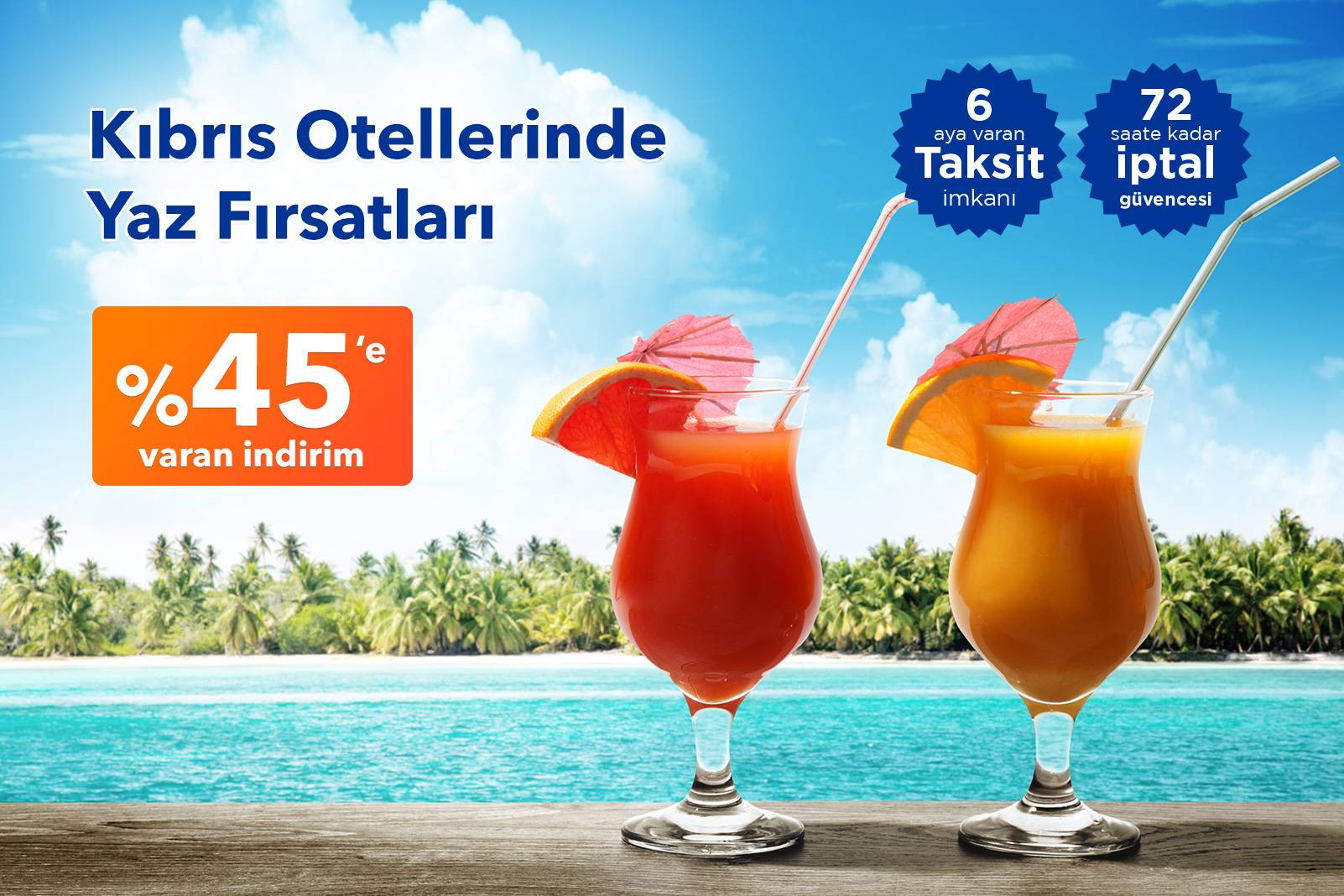 Kıbrıs Otellerinde %45'e Varan İndirim