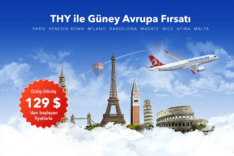 THY Güney Avrupa Uçuşlarında İndirim Fırsatı