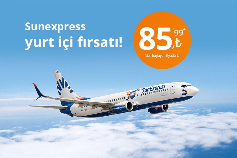 SunExpress Yurt İçi İndirim Kampanyası